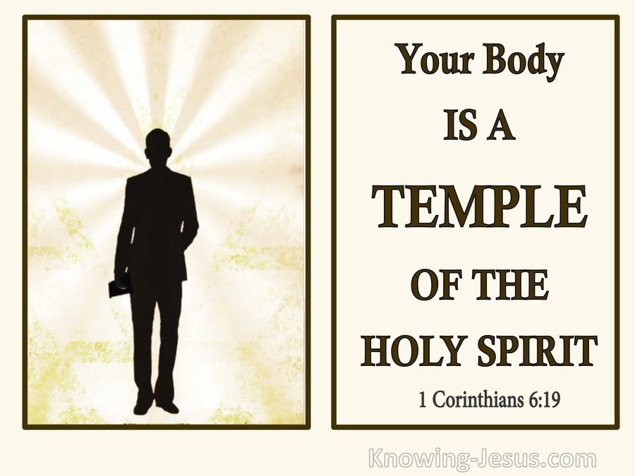 1 Corinthians 6:19 Your Body Is A Sanctuary Of The Holy Spirit (cream)